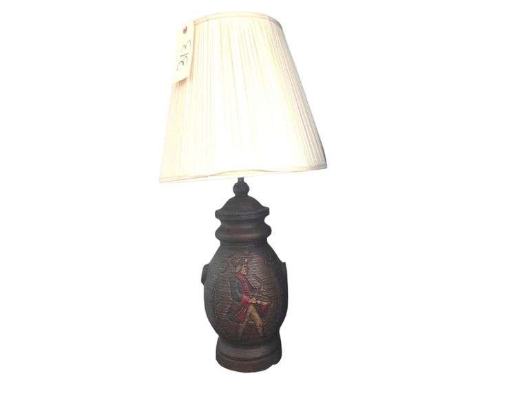 30in Ceramic Rev War Table  Lamp image