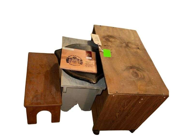 Wooden Step Stool - Wooden Wall Plaque- Wooden Bench image