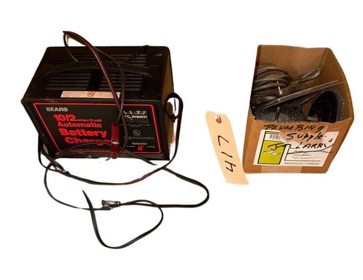 Sears 10/2 Electric Battery Charger- Sanding Disk Assortment image