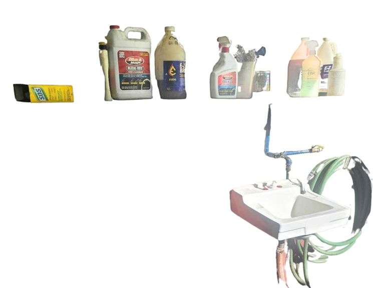 Various Chemicals- Brushes - Hose Sink Not Included image