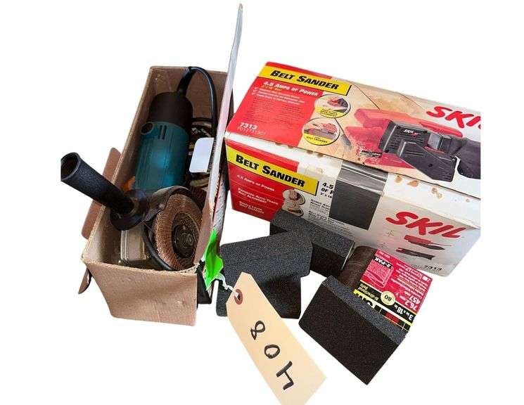 Corded Grinder- SKIL Corded Belt Sander - Sanding Blocks image