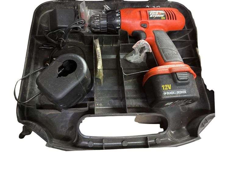 Black & Decker 12v Cordless Drill w/ Battery & Charger & Weller Soldering Kit image