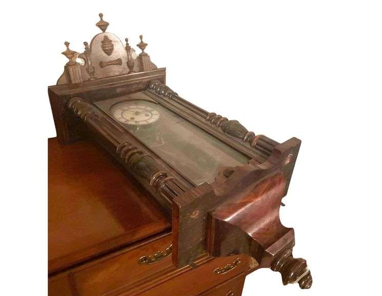 Vintage Wooden Clock 15x7x36 Inches image