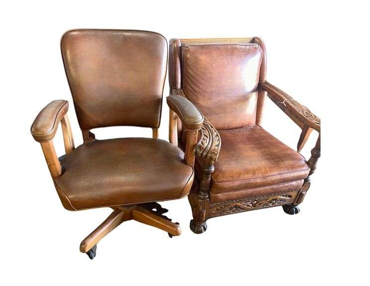 2 - Vintage Leather Chairs image
