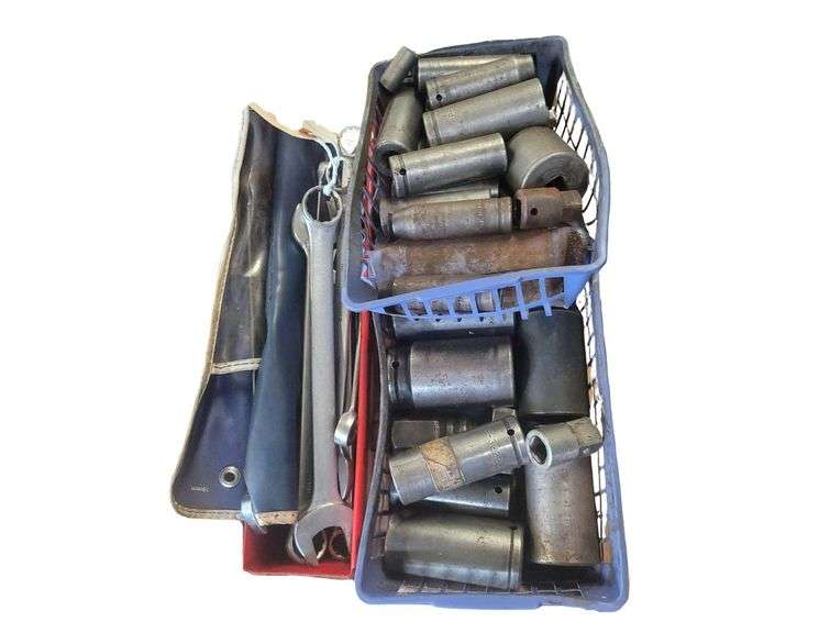 Various Sized Sockets and Wrenches image