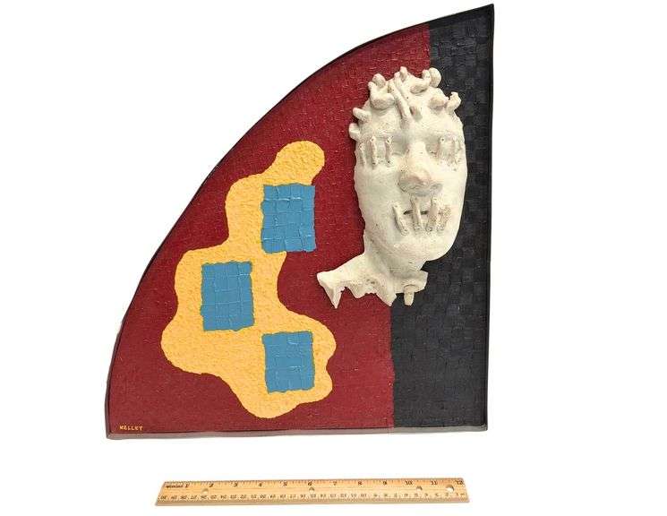 "Warrior" - 2019 - Mixed Media Sculpture - 17 1/4" x 18 1/4" x 5"