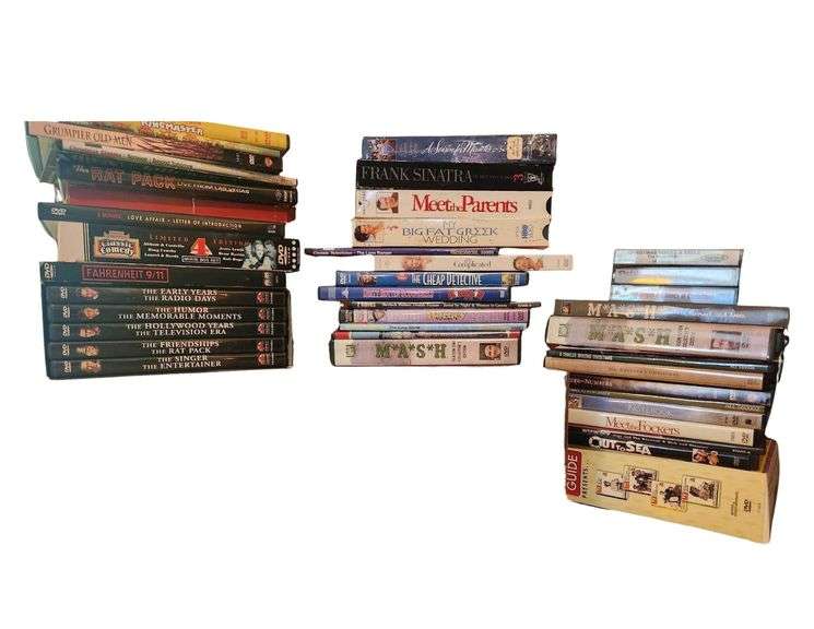 Lot of Dvds and VHS Tapes VHS Storage image