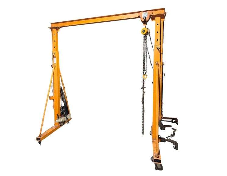 Harbor Freight Gantry Crane - 2 Ton Push Trolley & 2 Ton Hoist - 2,000lb. Capacity - 148" Max Height image