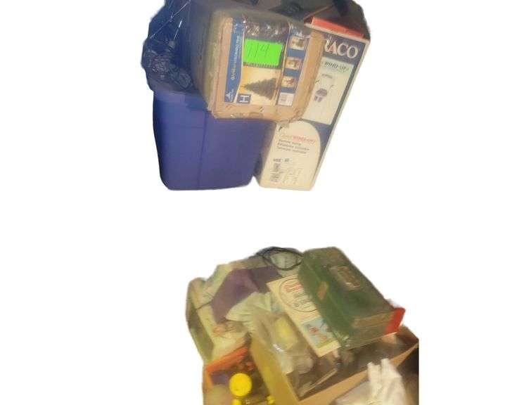 Contents of Corner- Christmas Tree - Cleaners - Antennas & More image