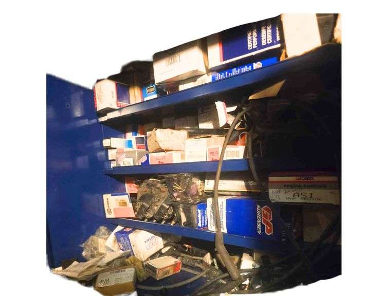 Napa Cabinet with Various Automotive Hardware image