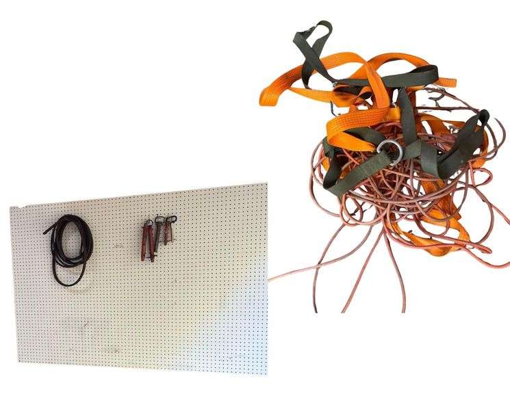 2 Tow Straps an Extension Cord 5 Safety Pins image