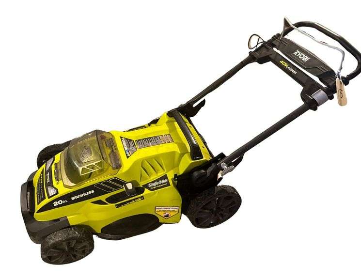 Ryobi 20” Battery Operated Lawnmower - 40v Lithium Battery Powered - Adjustable Height - Battery Not Included image