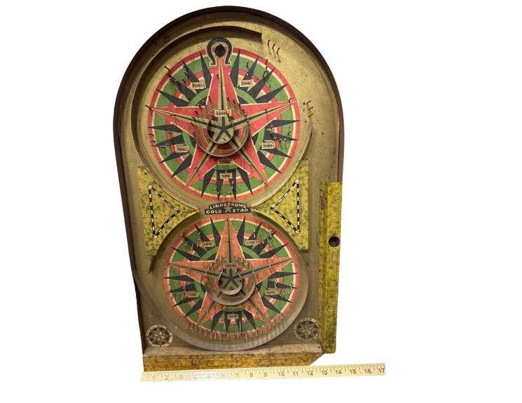 Lindstrom’s “Gold Star” Game - Antique Pinball Game - Mfg By Lindstrom Tool & Toy - Circa 1934