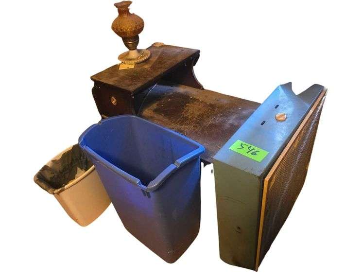 Box Fan - End Table - Trash Can image