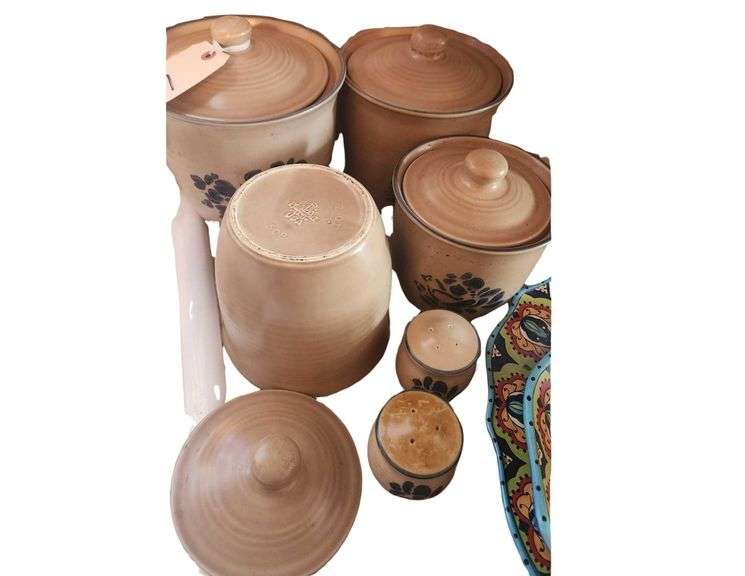 Pfaltzgraff set of Canisters and Salt and Peppers image