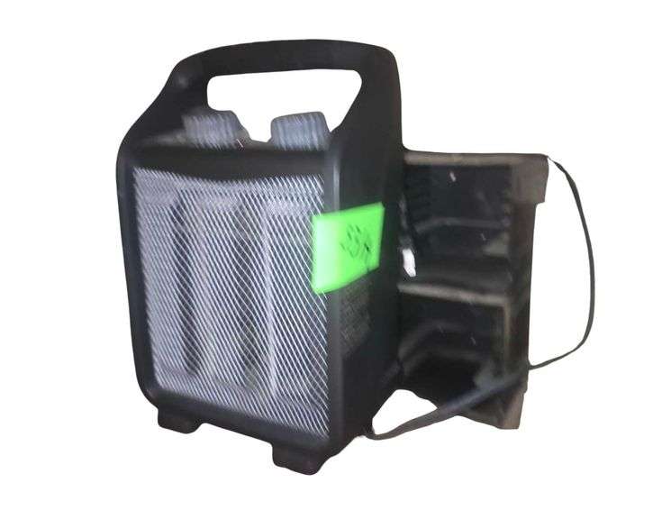 Contents on Top of Desk- Lamp - Heater - Speakers - Clock image