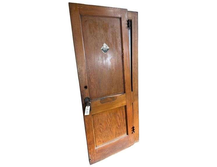 2 Vintage Wooden Doors - 30" x 80" image