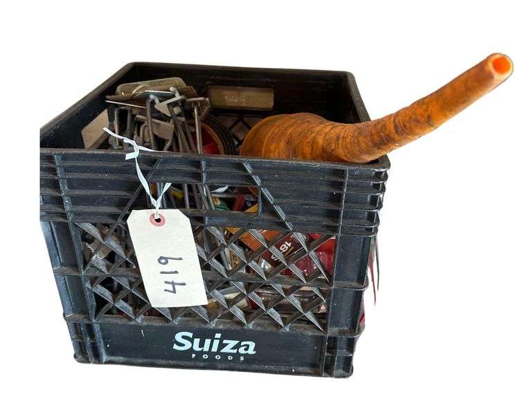 Milk Crate Of Assorted Hardware image