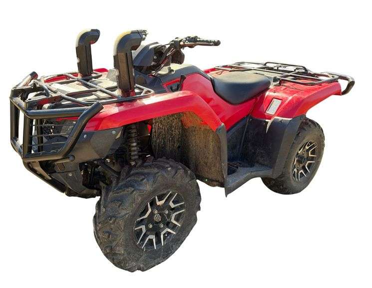 2019 Honda TRX 420 FM1 Utility ATV - Odometer: 1,285 Miles - 332 Hours - Rear Hitch - Front Cable Winch - Brush Guard - Rear Utility Rack - Dual Snorkel image