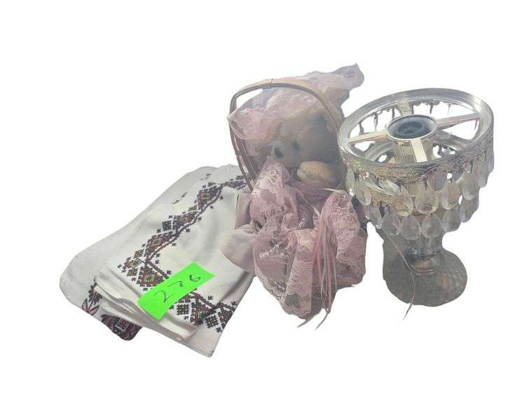 Pillow Cases - Teddy Bear- Vintage Lamp, No Shade image
