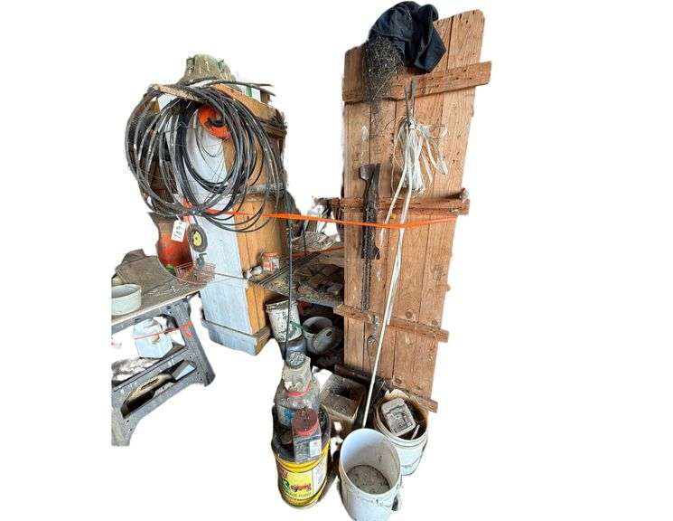 Wooden Cabinets w/ Electric Fence Polywire image