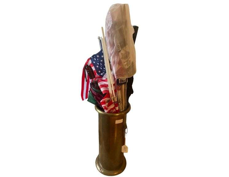 Brass Umbrella Holder - Contents Included image