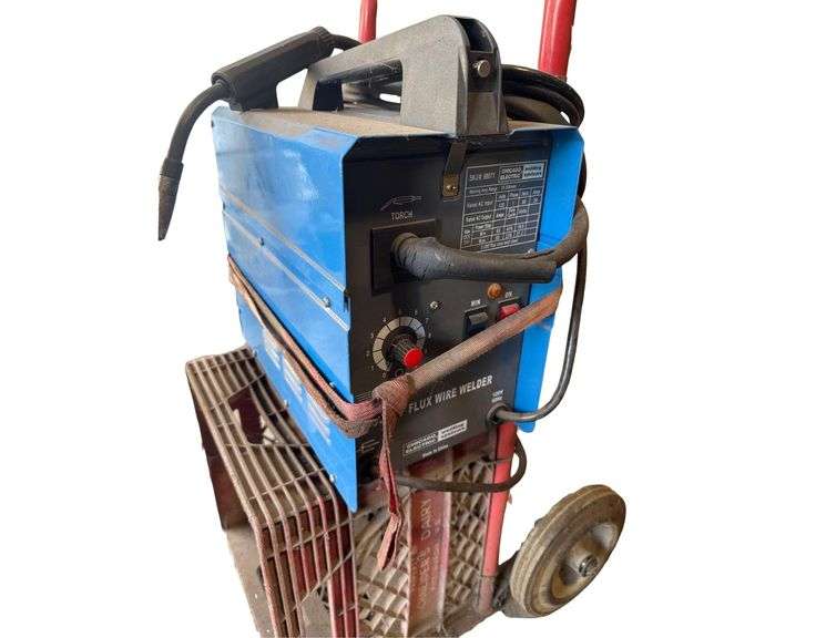 Chicago Electric 90amp Flux Wire Welder - On Dolly Setup image