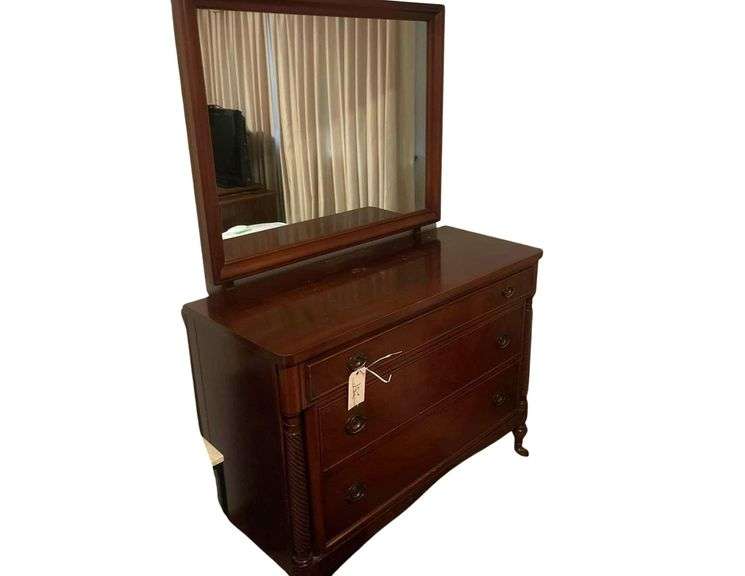 Dresser w/ Mirror - Solid Wood image