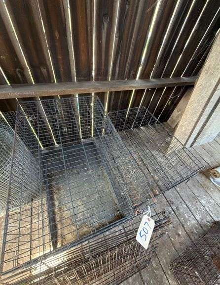 3 Animal Cages - Largest 27" x 42" x 30" image