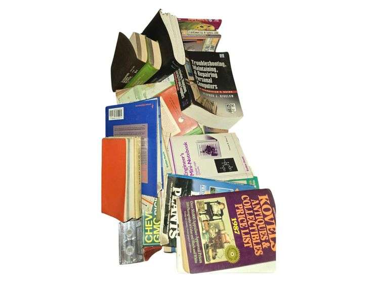 Contents in Corner Including Coat Tree, Men's Size 48 Carhart Jacket, 2 Boxes of Books image