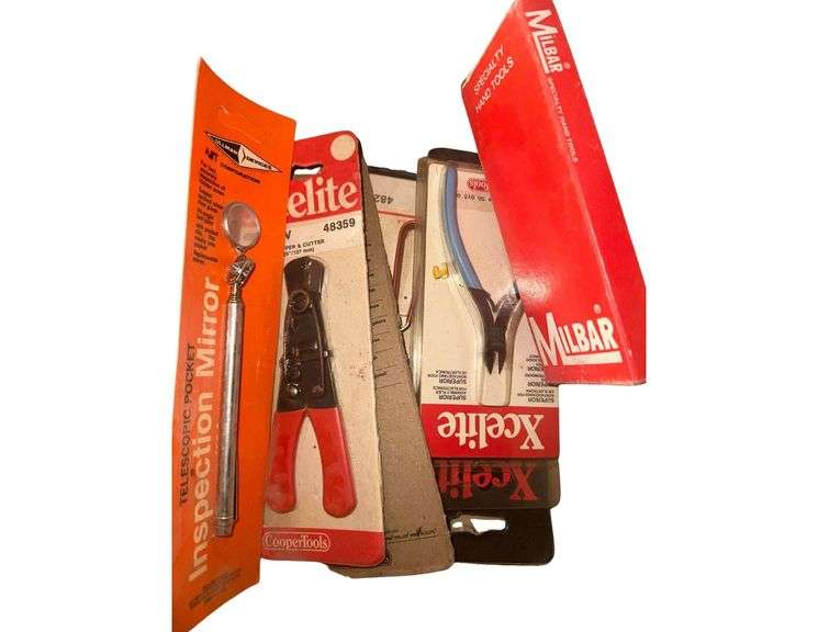 Plastic Bin Of Electricians Tools image