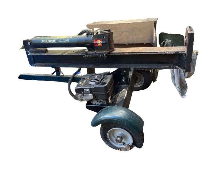 Craftsman 6.5 Log Splitter Model 143.996500 (27) Ton Gas Powered Vertical - Needs Fixed image
