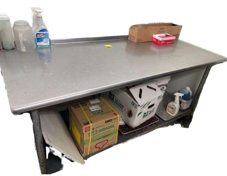 Stainless Steel Table 72x30x35 Inches image