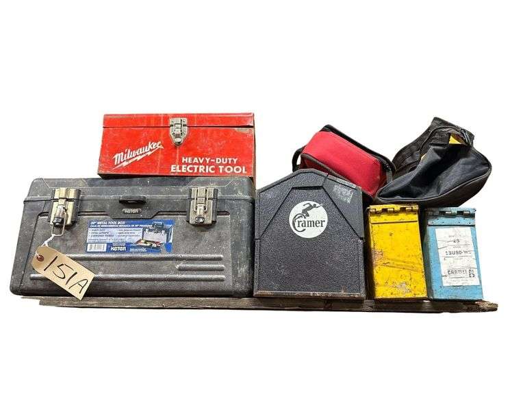 Various Empty Toolboxes & Bags image