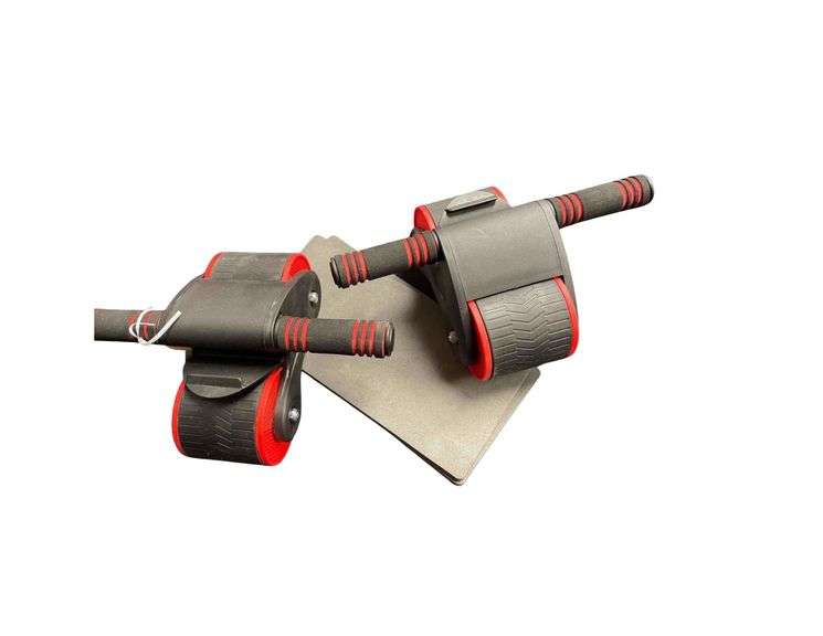 A Pair of Automatic Rebound Abdominal Roller with a 13"x7" Pad image