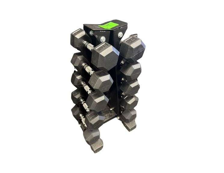Dumbbell Rack with (10) 10LB Dumbbells image