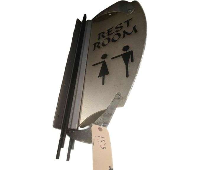 Ornate Restroom Sign image