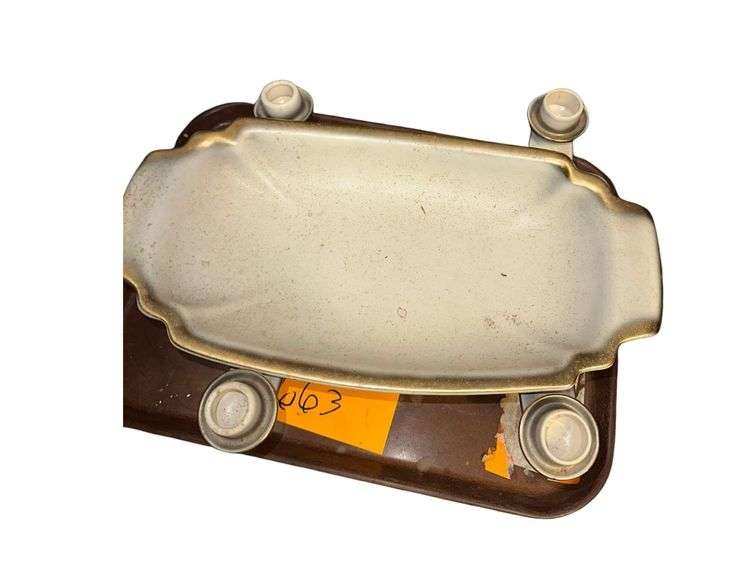 Vintage Porcelain Serving Tray 13 “ L. image