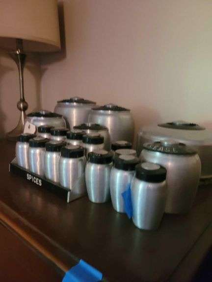 Vintage Spice Jars image