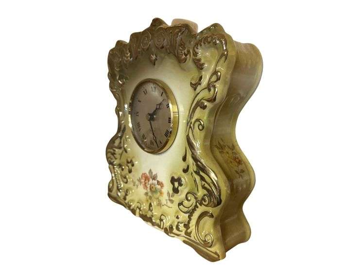 Marita Clock Decanter- 9” L. X 9” H. X 3” D. image
