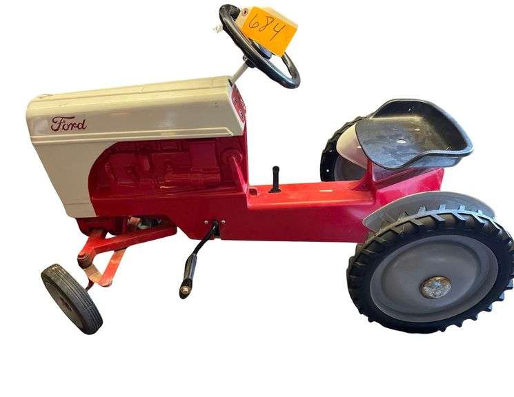 Metal Ford Pedal Tractor 38x18x24 Inches image