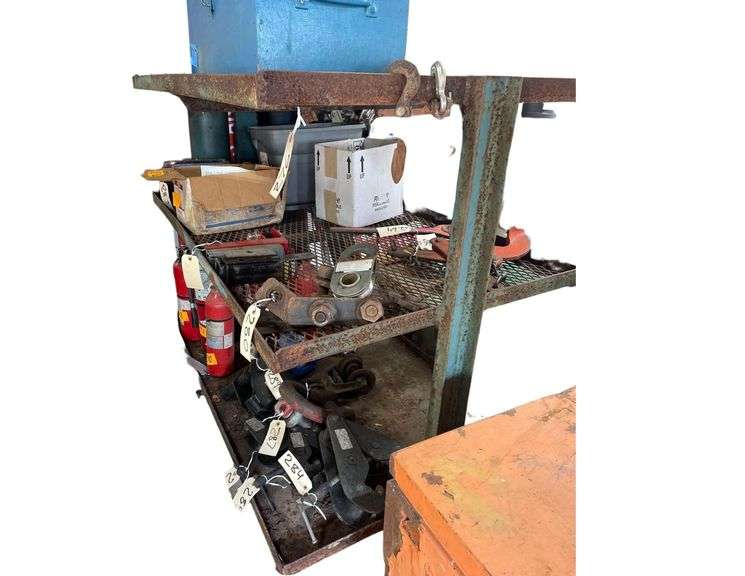 Metal Storage Rack on Wheels 61x38x55 Inches image