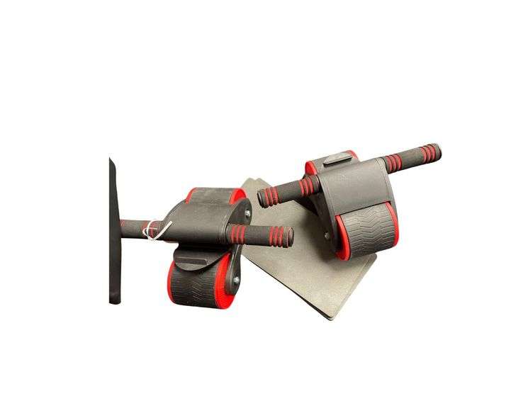 A Pair of Automatic Rebound Abdominal Roller with a 13"x7" Pad image