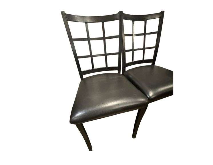 10 Window Back Metal Restaurant Chairs - Padded Seat image