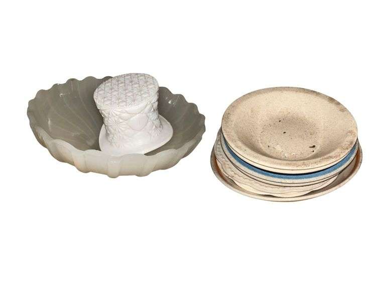 Avon Bowl - Earthenware- Pencil Holder - Glass Lampshade - Night Light image