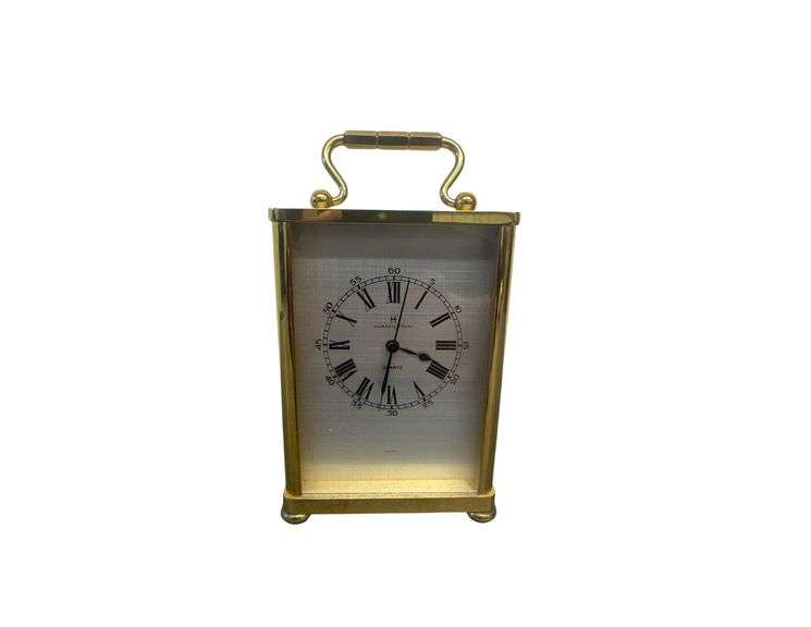 Hamilton Table Clock - No. 672419 - Swiss Made - 7" Tall image