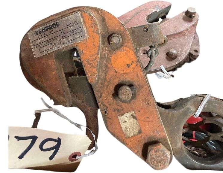 2 Renfroe Plate Clamps Model M image