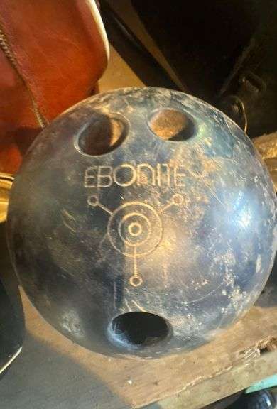 5 Bowling Balls - 4 w/ Bags - 1 Pair of Womens Bowling Shoes image