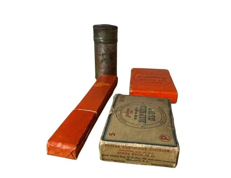 1930’s Colgate Shave Can - 3.5” H. - Peter’s 20ga. Shotgun Slugs - Zaima Butane Lighter - National Razor Straight Edge image