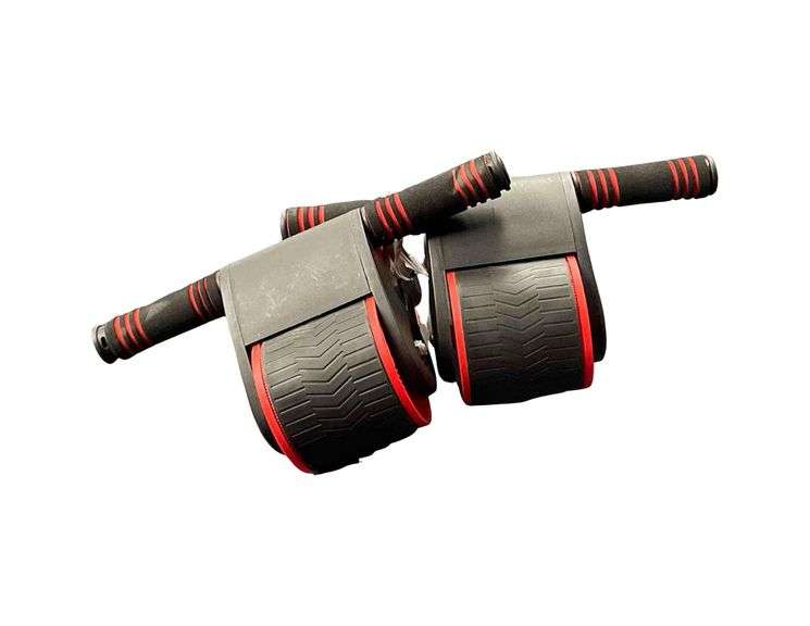 A Pair of Automatic Rebound Abdominal Roller with a 13"x7" Pad image